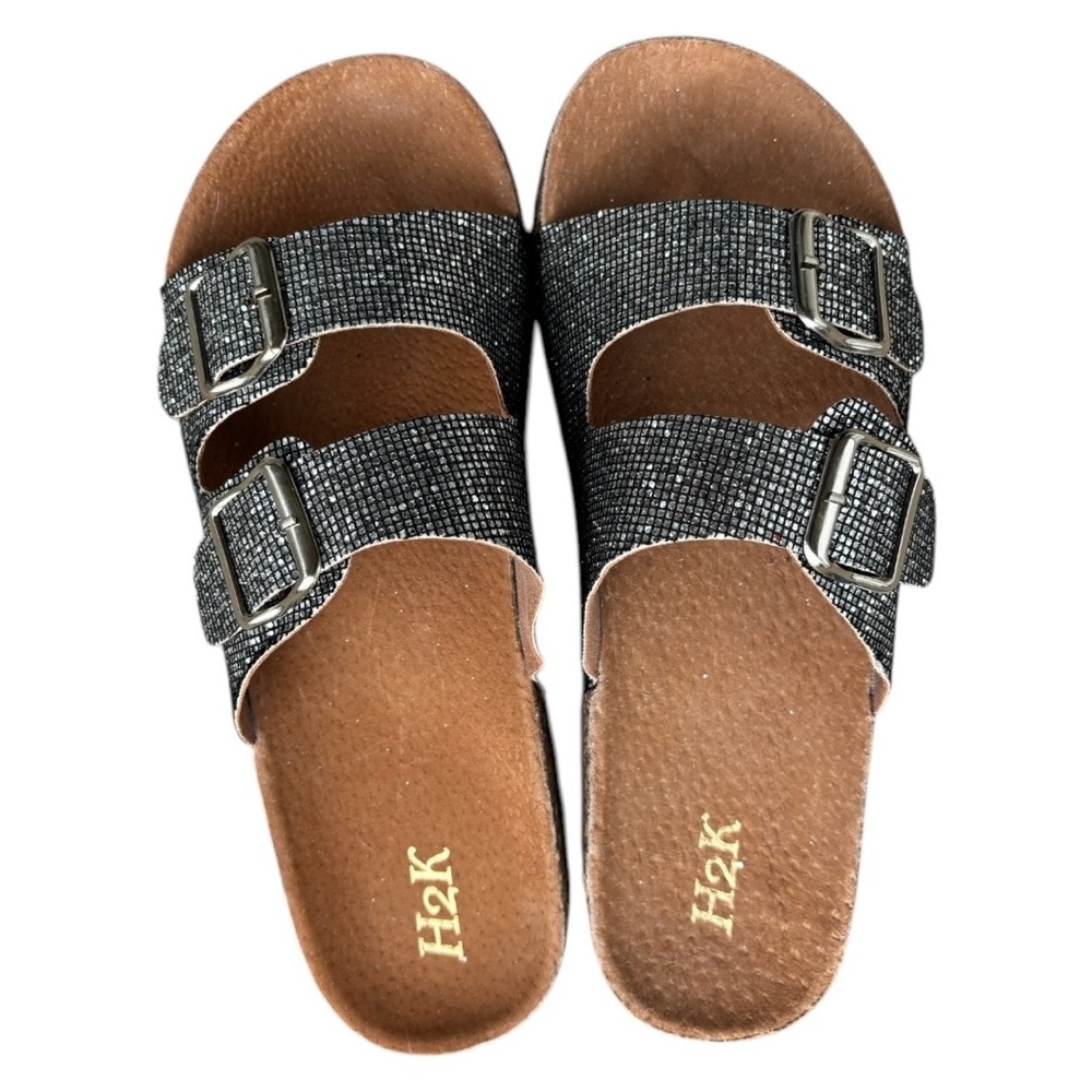 Women's Size 7 Chrome Black Sandals